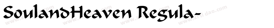 SoulandHeaven Regula字体转换